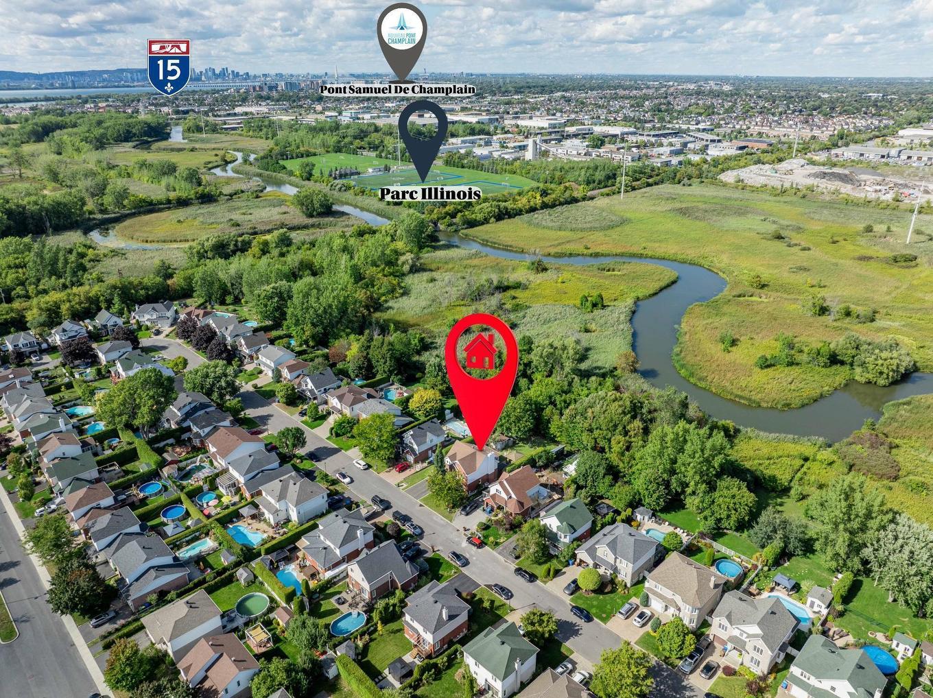 Overall view - 155 Rue Des Hérons, La Prairie, QC - Outdoor With View