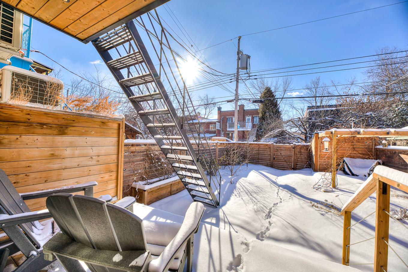 Cour - 7300 Rue Marquette, Montréal (Villeray/Saint-Michel/Parc-Extension), QC - Outdoor With Deck Patio Veranda