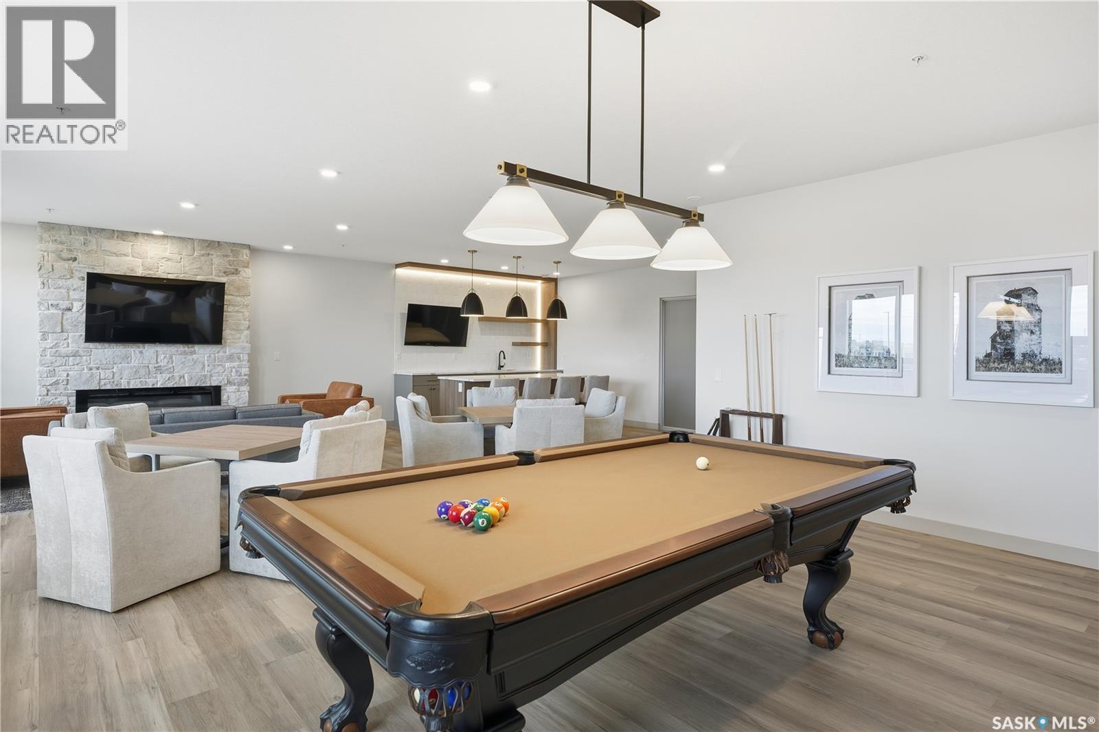 1303 101 Secord Way, Saskatoon, SK - Indoor Photo Showing Other Room With Fireplace