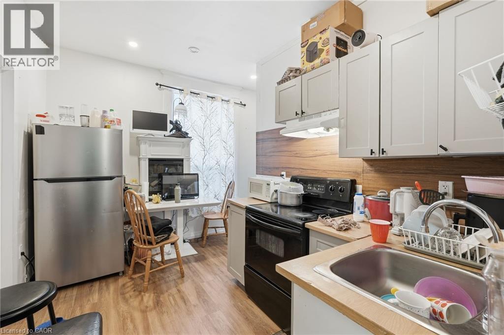 90 Sherman Avenue, Hamilton, ON - Indoor Photo Showing Kitchen With Double Sink