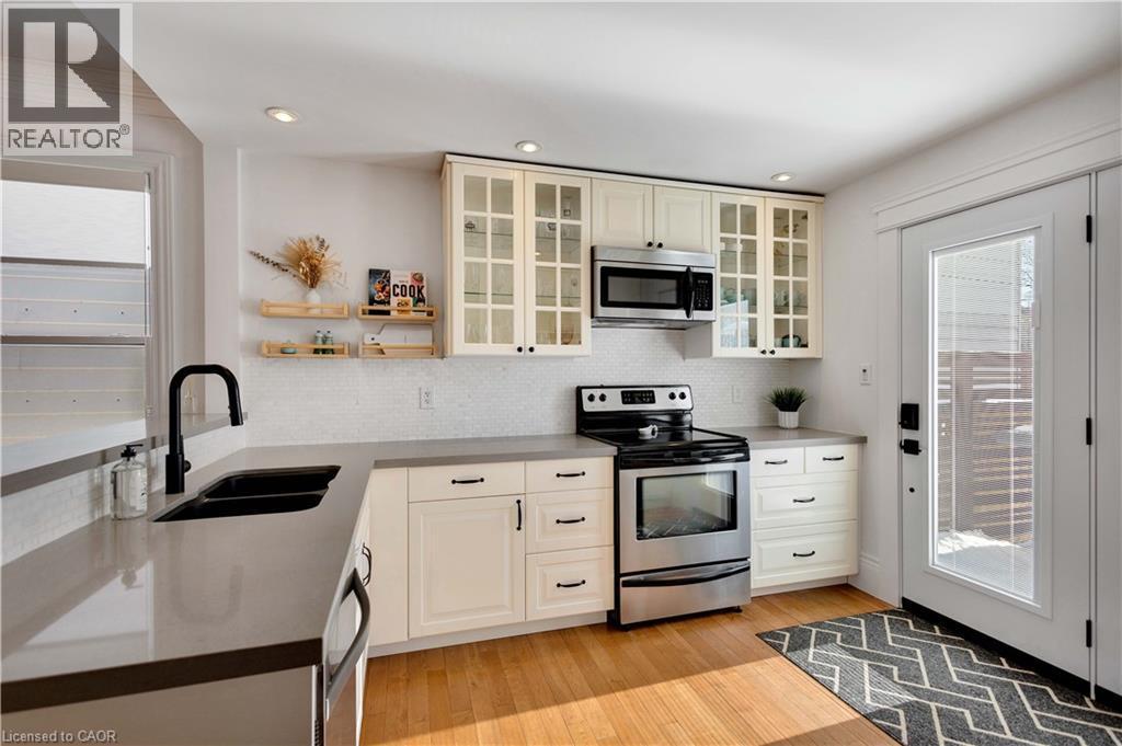 37 Chatham Street, Hamilton, ON - Indoor Photo Showing Kitchen With Double Sink