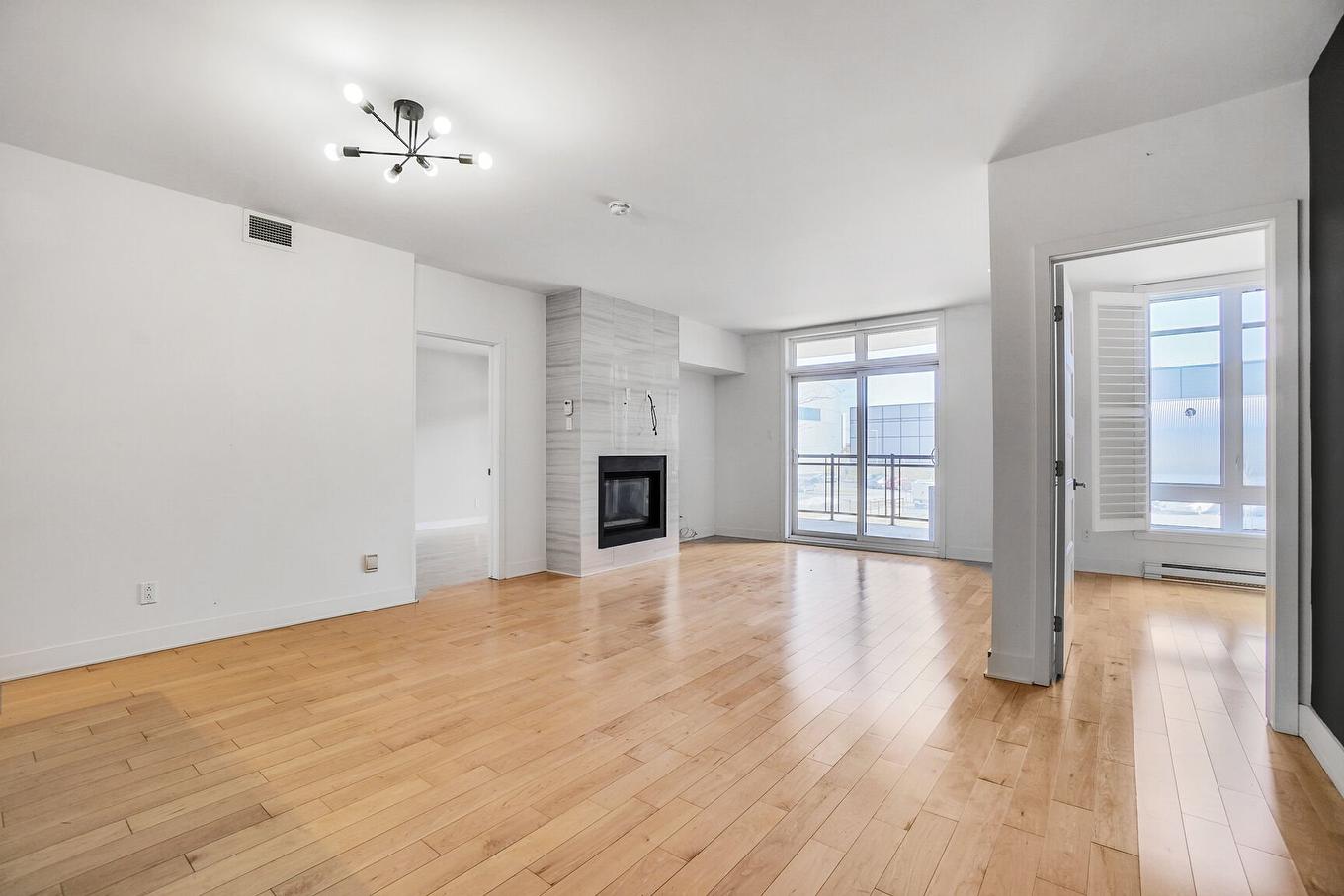 Living room - 216-2160 Av. Terry-Fox, Laval (Chomedey), QC - Indoor With Fireplace