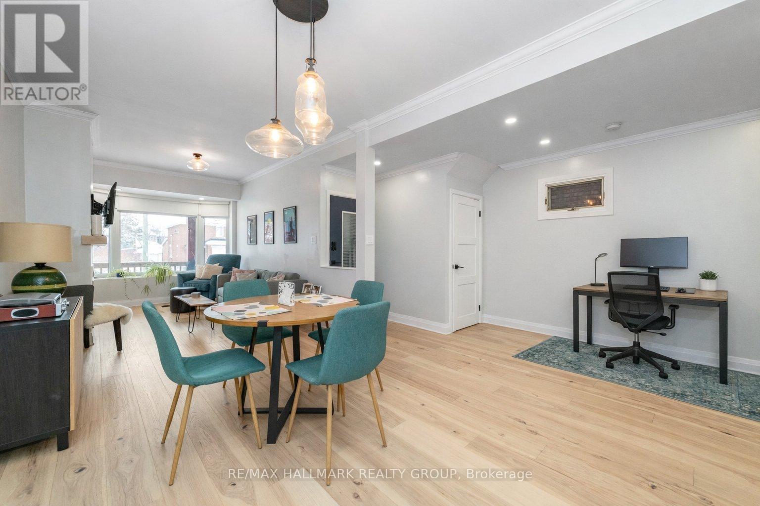 Dining Room & Office Area - Apartment #1 - 133 Bayswater Avenue, Ottawa, ON - Indoor Photo Showing Dining Room