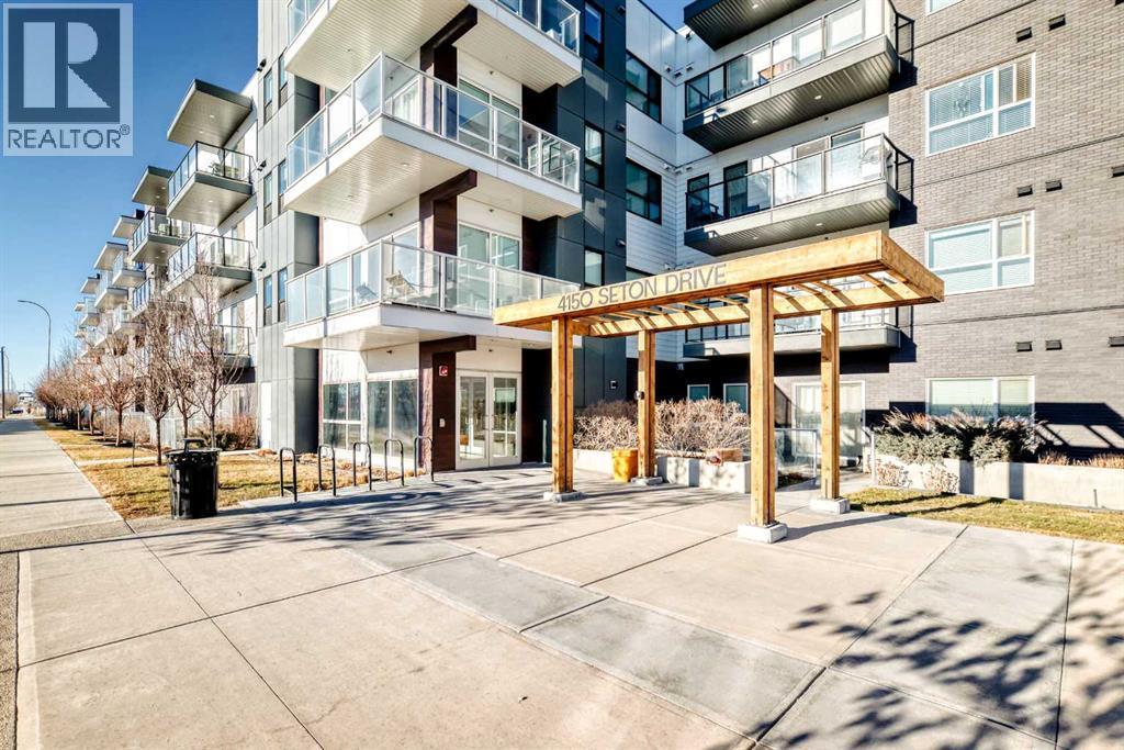 409, 4150 Seton Drive Se, Calgary, AB - Outdoor With Balcony