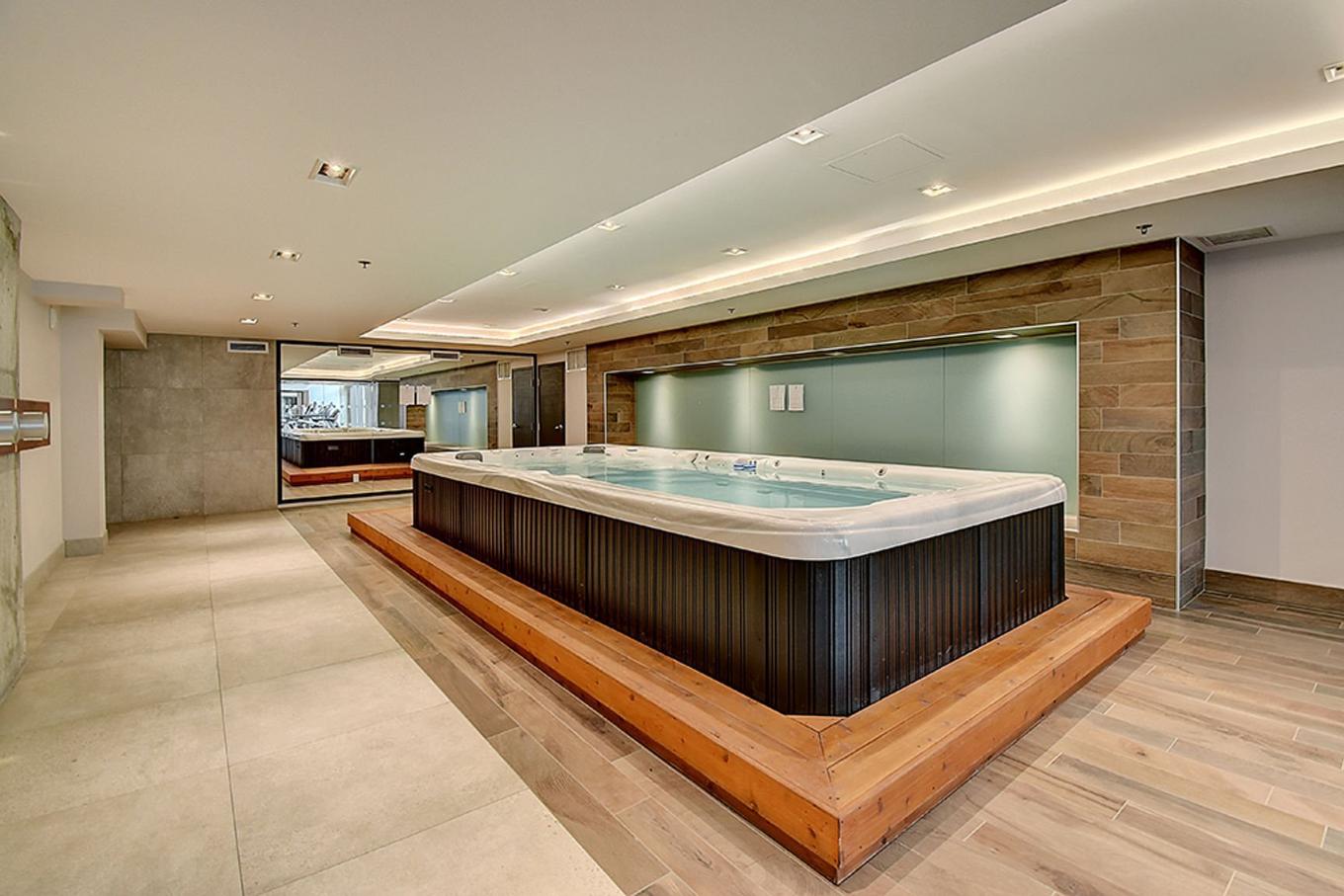 Hot tub - 409-1320 Rue Olier, Montréal (Le Sud-Ouest), QC - Indoor Photo Showing Other Room