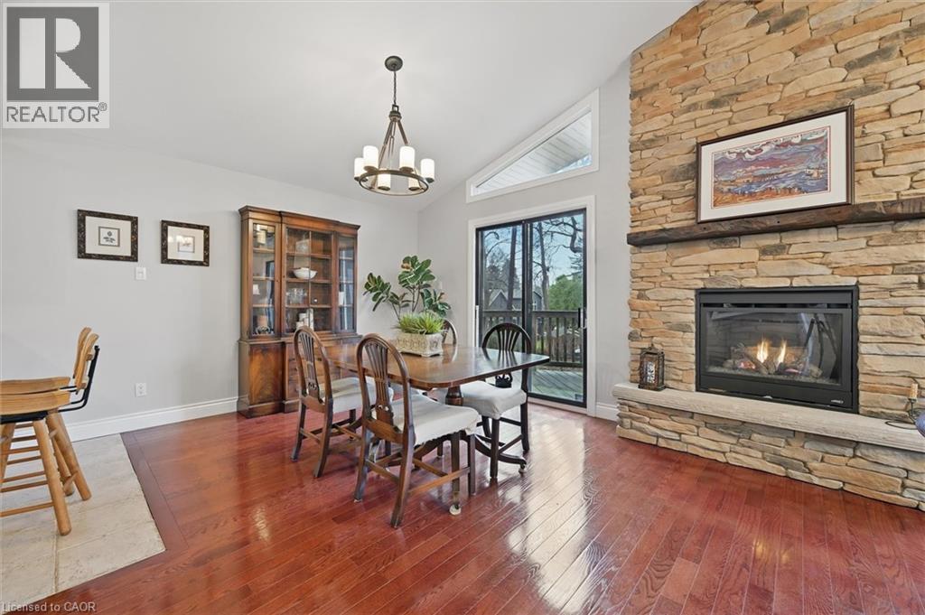 768 King Road, Burlington, ON - Indoor Photo Showing Dining Room With Fireplace