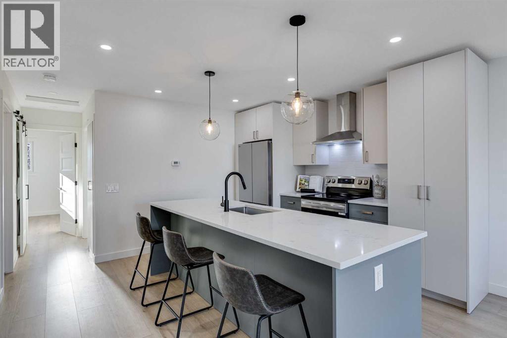 352 Abinger Crescent Ne, Calgary, AB - Indoor Photo Showing Kitchen With Upgraded Kitchen