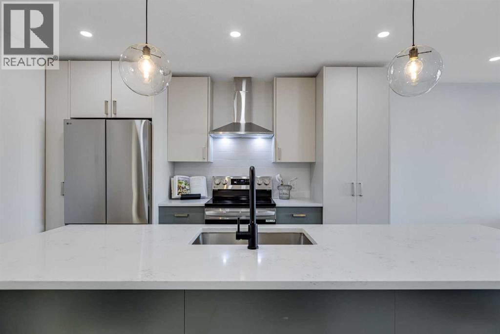 352 Abinger Crescent Ne, Calgary, AB - Indoor Photo Showing Kitchen With Upgraded Kitchen