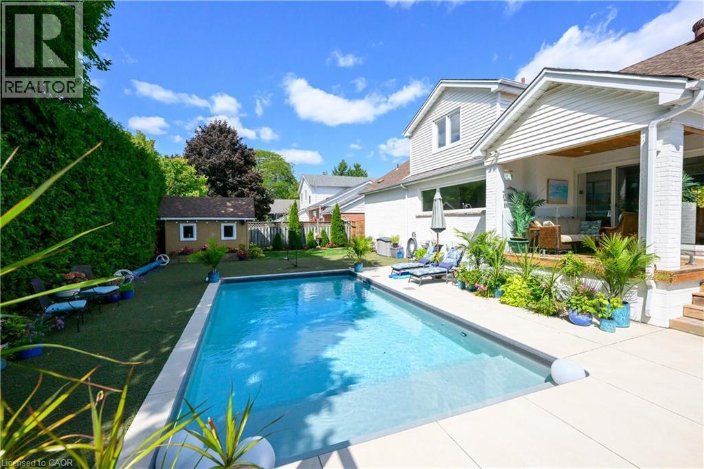 912 Boothman Avenue, Burlington, ON - Outdoor With In Ground Pool With Deck Patio Veranda