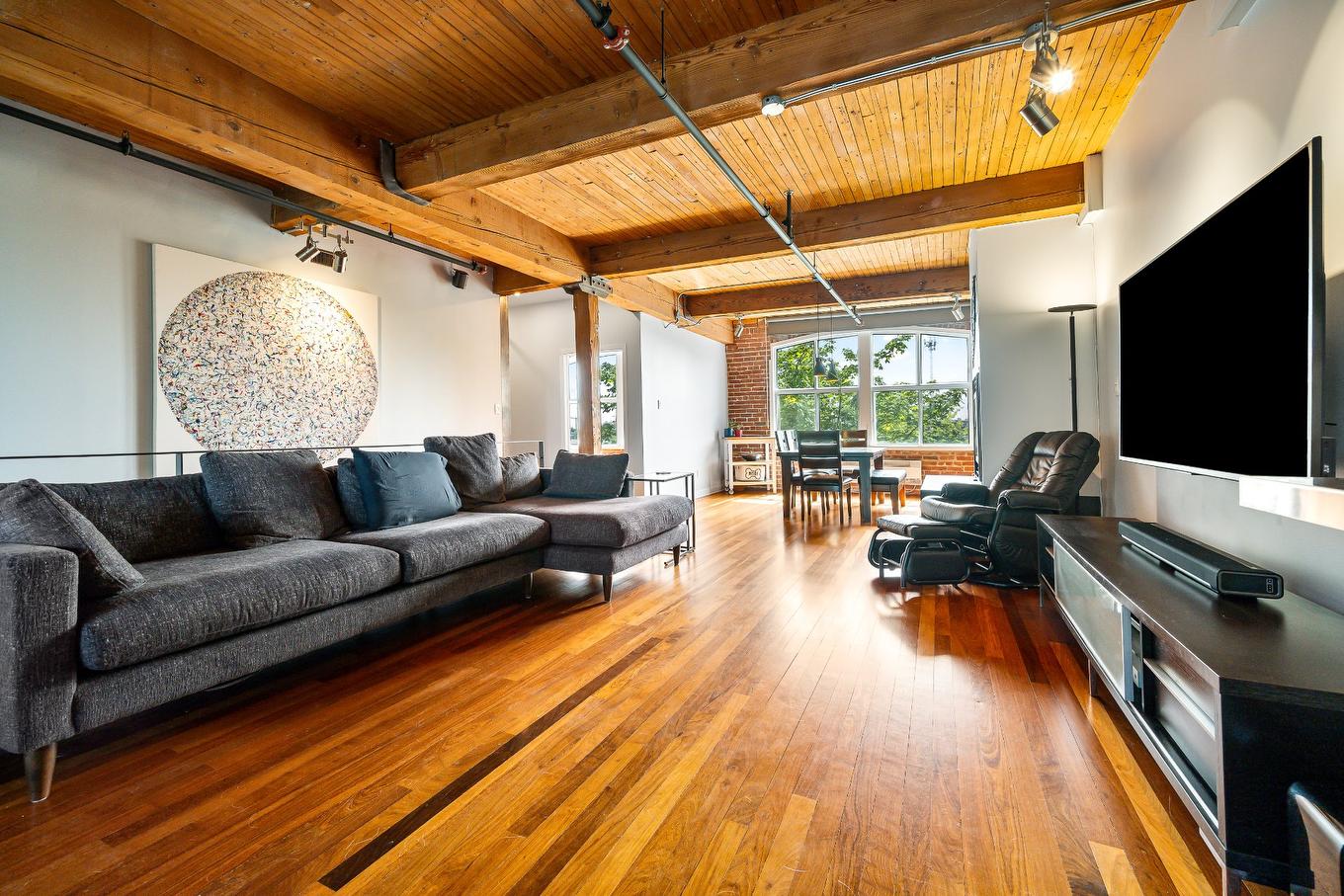 Vue d'ensemble - 213-2295 Av. Aird, Montréal (Mercier/Hochelaga-Maisonneuve), QC - Indoor Photo Showing Living Room