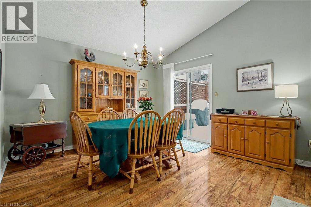 Slider doors out to the deck - 252 Keewatin Avenue, Kitchener, ON - Indoor Photo Showing Dining Room