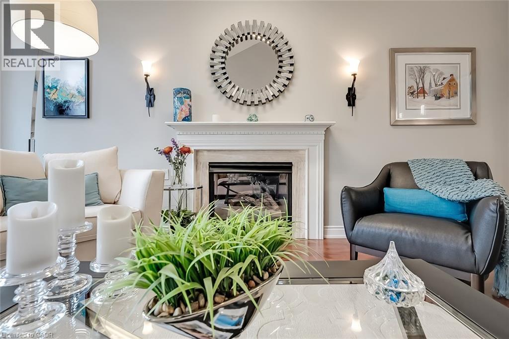 4304 Taywood Drive, Burlington, ON - Indoor Photo Showing Living Room With Fireplace