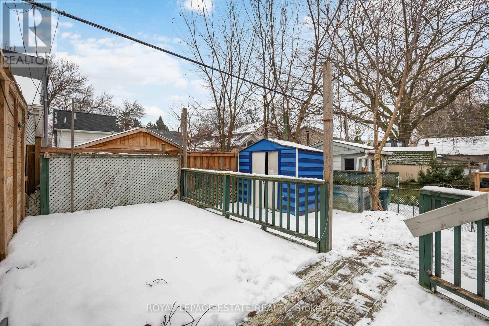 Original Back Deck. - 337 Craven Road, Toronto, ON - Outdoor With Exterior