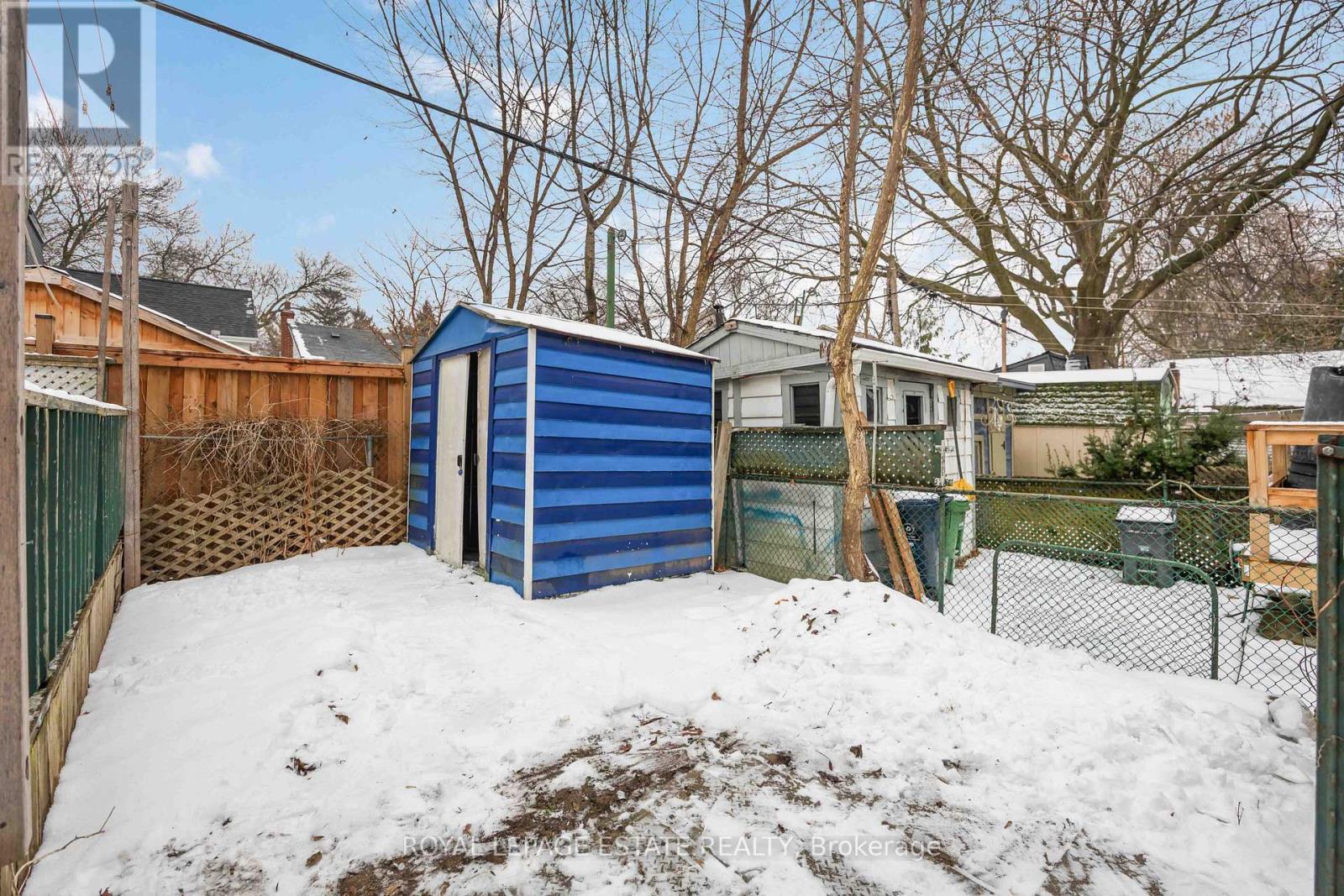 Original Lawn and Shed. - 337 Craven Road, Toronto, ON - Outdoor