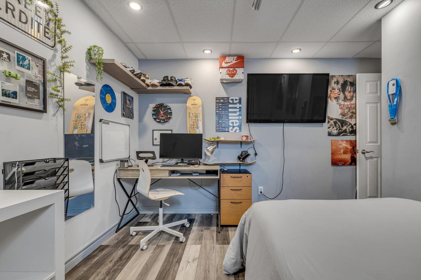 Bedroom - 30 Rue Valéda-Auclair, Québec (Charlesbourg), QC - Indoor Photo Showing Office