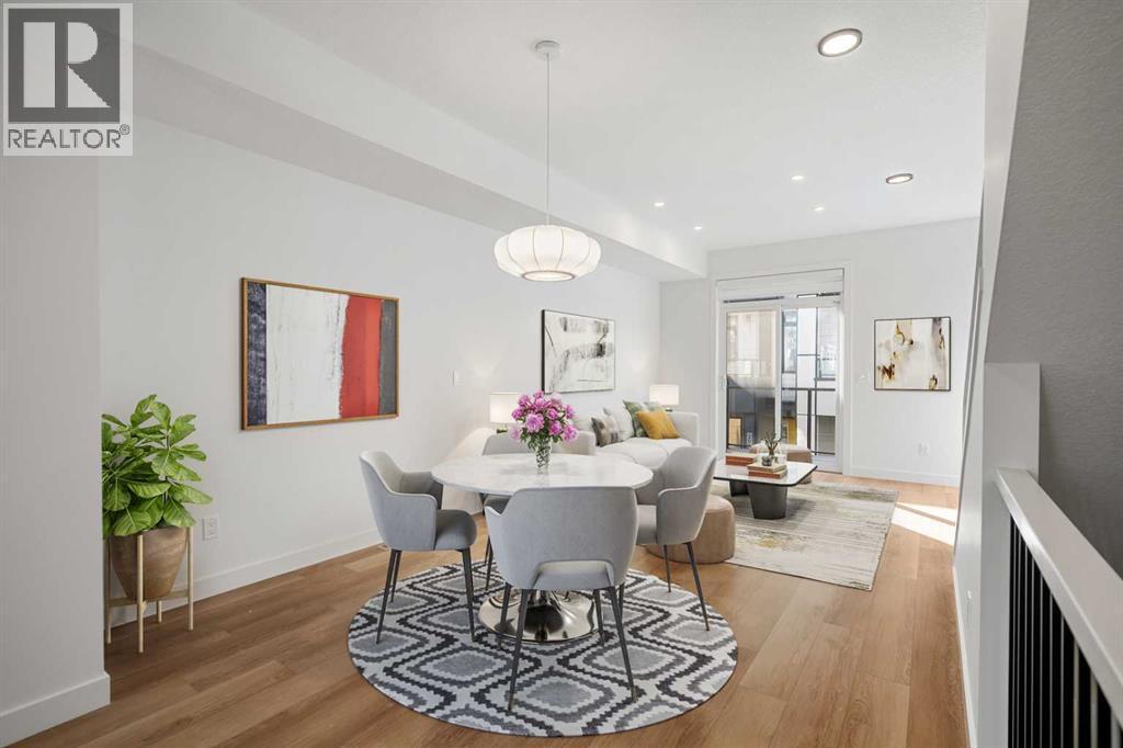 302, 550 Seton Circle Se, Calgary, AB - Indoor Photo Showing Dining Room