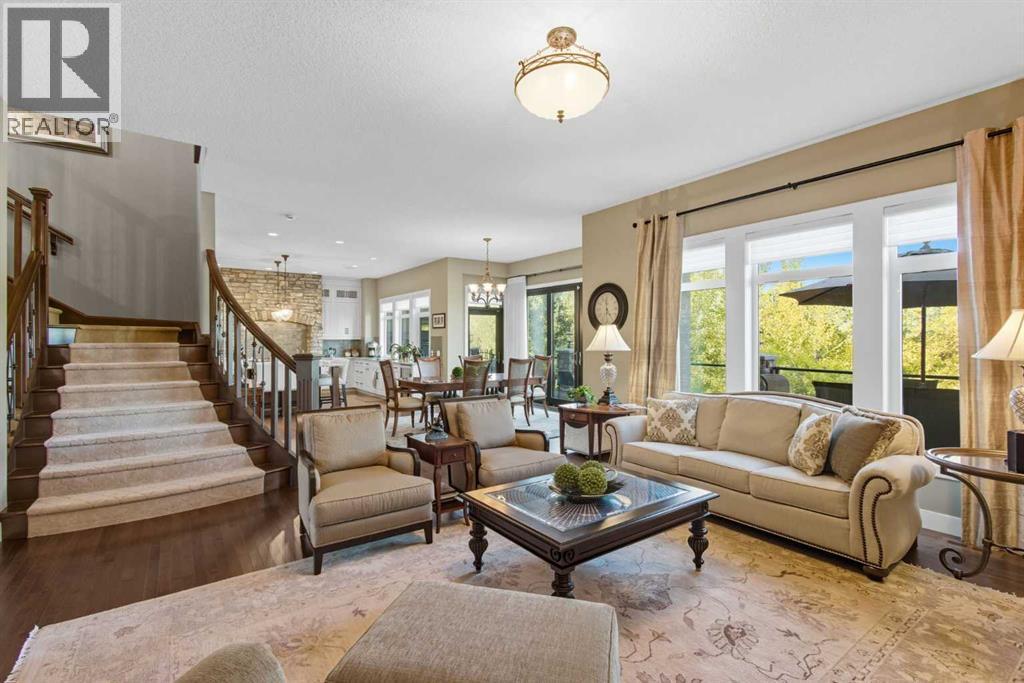 41 Evergreen Mount Sw, Calgary, AB - Indoor Photo Showing Living Room