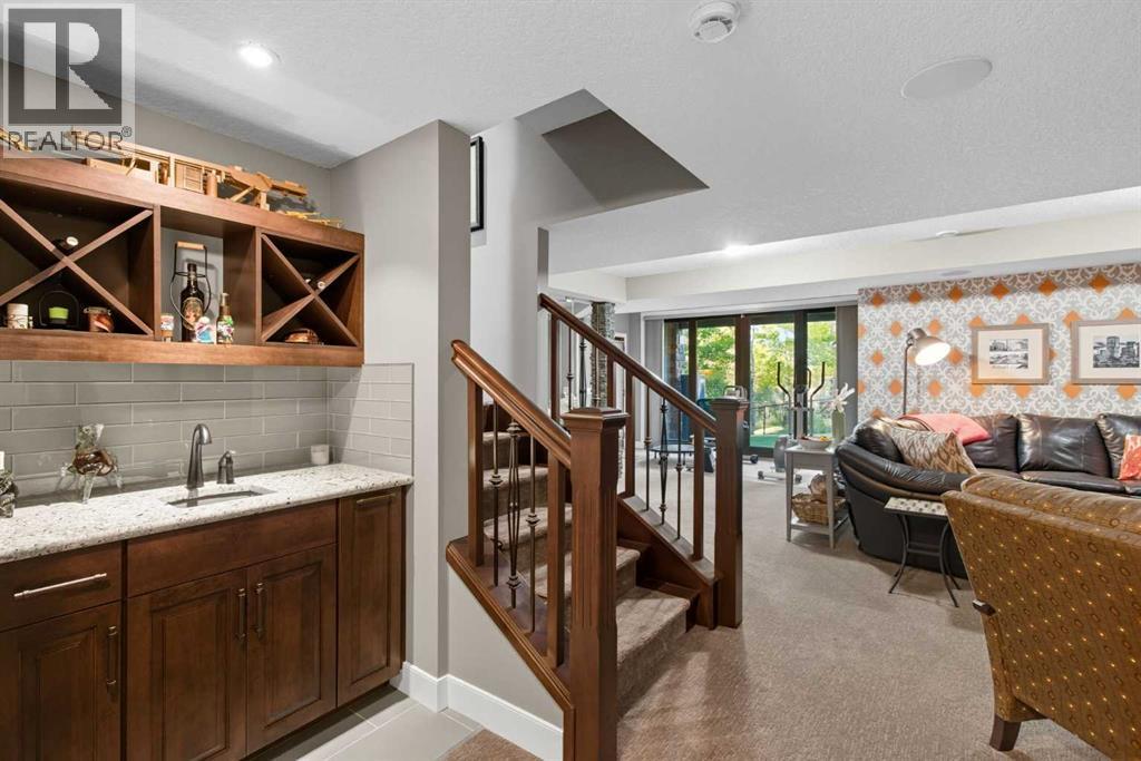 Wet Bar lower - 41 Evergreen Mount Sw, Calgary, AB - Indoor Photo Showing Other Room