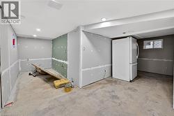 Partially finished basement -