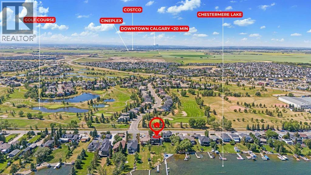 COMMUNITY - 340 West Chestermere Drive, Chestermere, AB - Outdoor With Body Of Water With View
