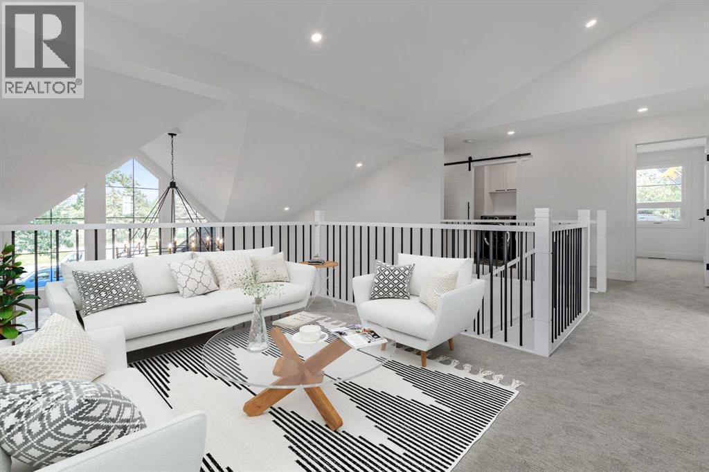 UPPER FLOOR FLEX AREA - 340 West Chestermere Drive, Chestermere, AB - Indoor Photo Showing Living Room