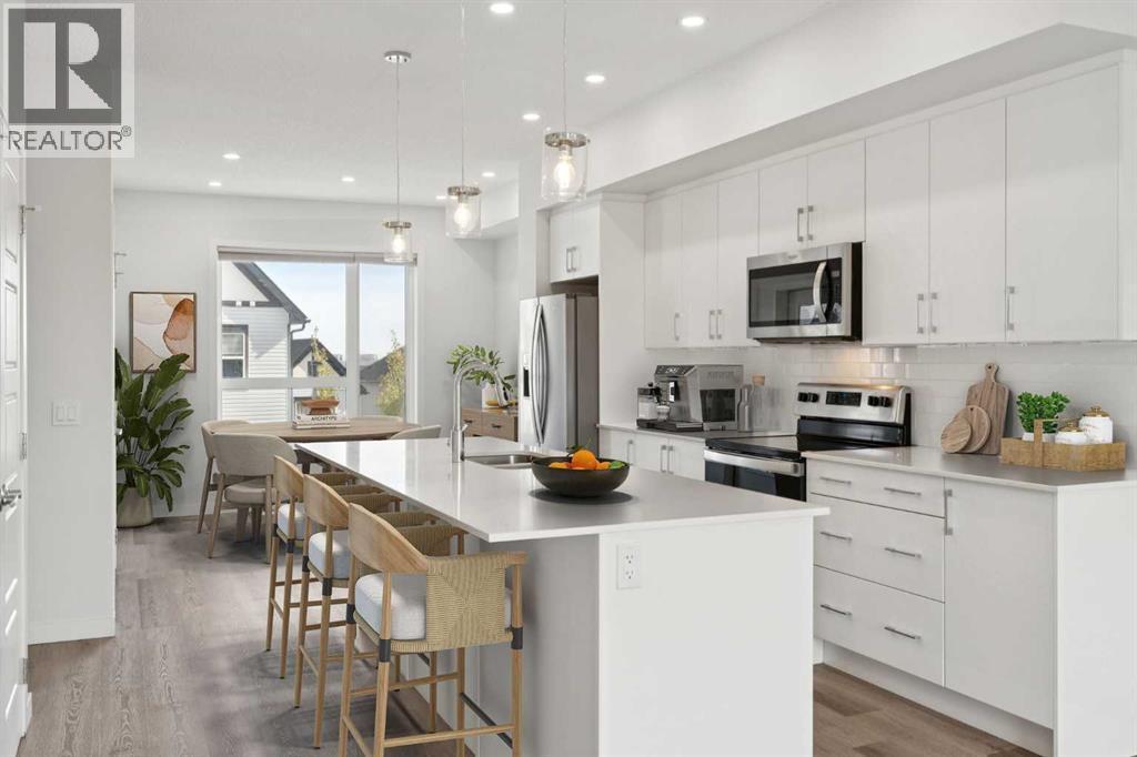54 Evanscrest Manor Nw, Calgary, AB - Indoor Photo Showing Kitchen With Stainless Steel Kitchen With Upgraded Kitchen