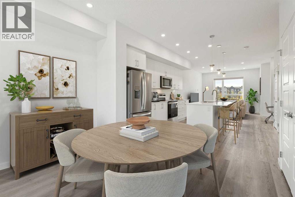 54 Evanscrest Manor Nw, Calgary, AB - Indoor Photo Showing Dining Room