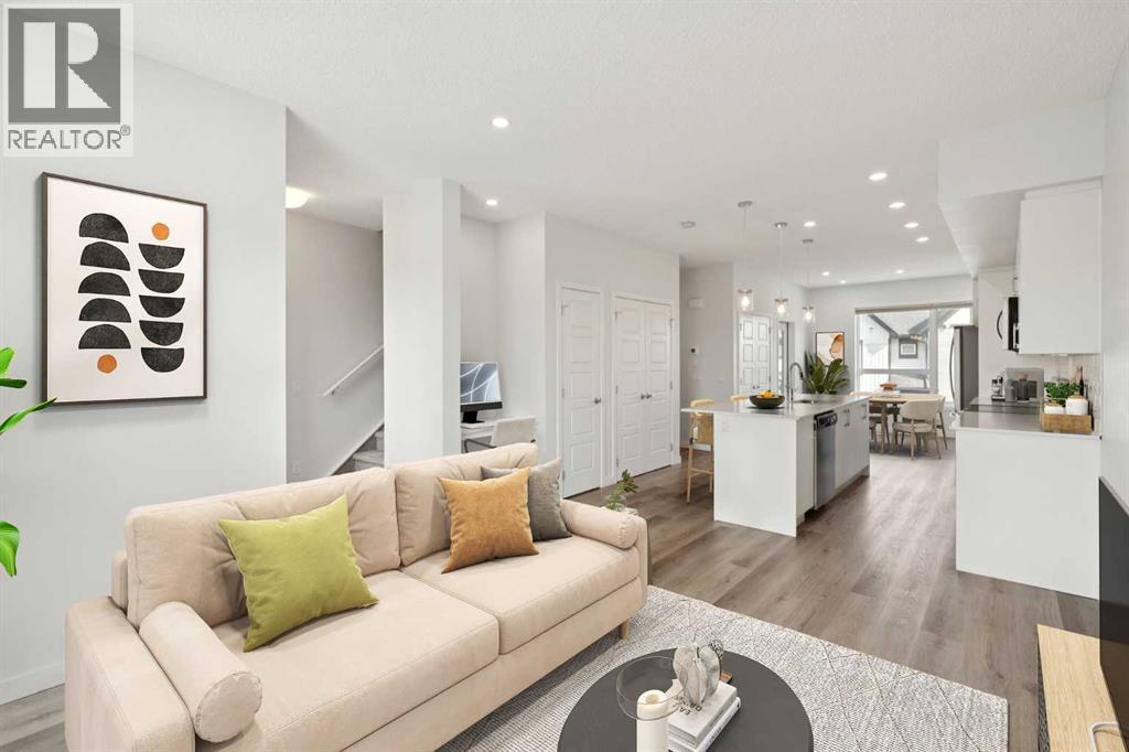 54 Evanscrest Manor Nw, Calgary, AB - Indoor Photo Showing Living Room