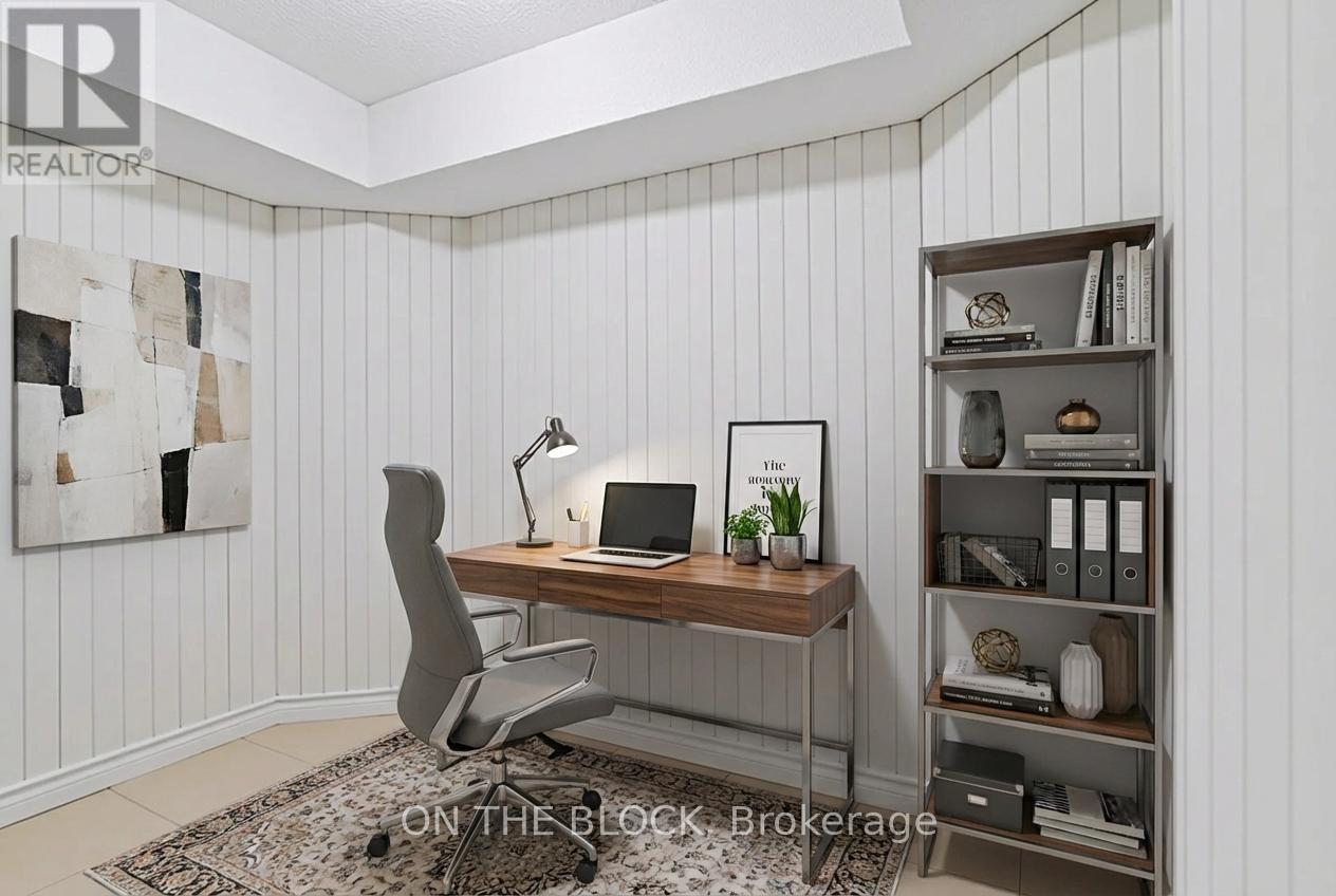 Virtually Staged - 409 Silverthorne Crescent, Mississauga, ON - Indoor Photo Showing Office