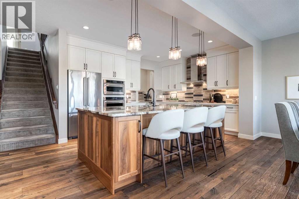 687 Cranston Avenue Se, Calgary, AB - Indoor Photo Showing Kitchen With Stainless Steel Kitchen With Upgraded Kitchen