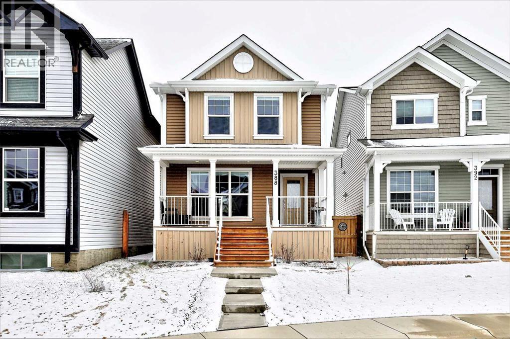 388 Auburn Crest Way Se, Calgary, AB - Outdoor With Deck Patio Veranda With Facade