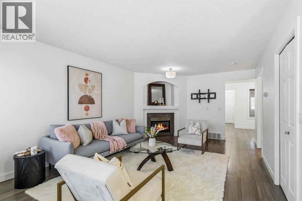 250 Fox Crescent, Fort Mcmurray, AB - Indoor Photo Showing Living Room With Fireplace