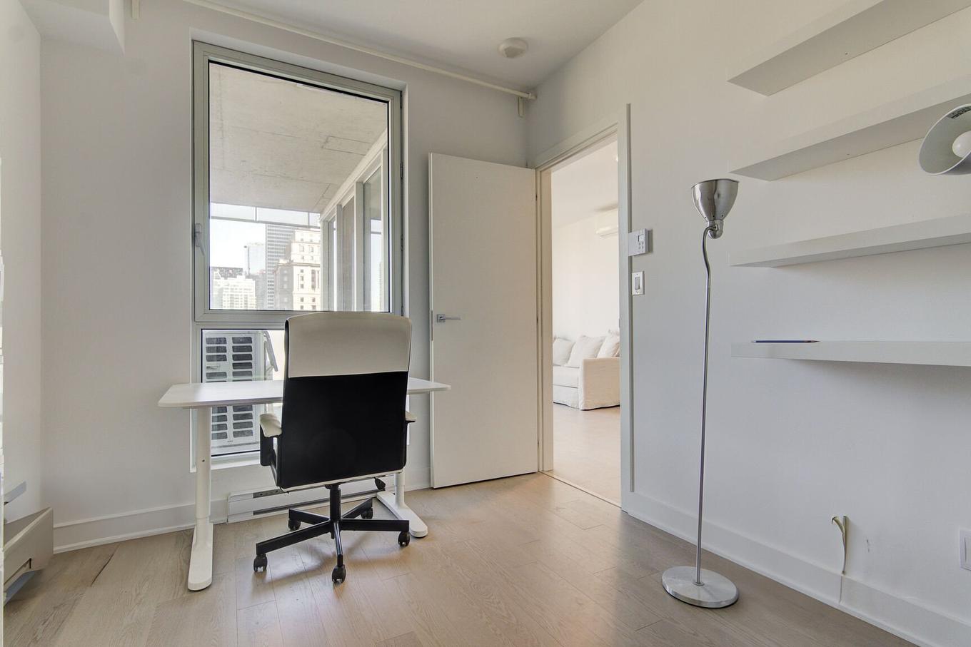 Chambre à coucher - 1906-1211 Rue Drummond, Montréal (Ville-Marie), QC - Indoor Photo Showing Office