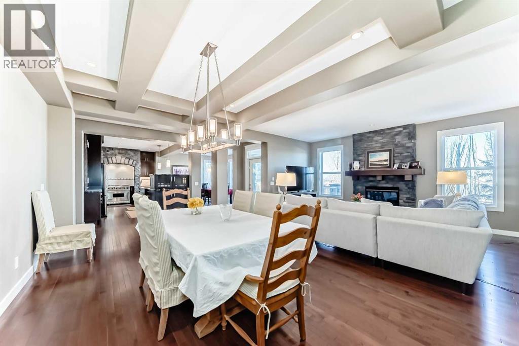 49 Crestridge View Sw, Calgary, AB - Indoor With Fireplace