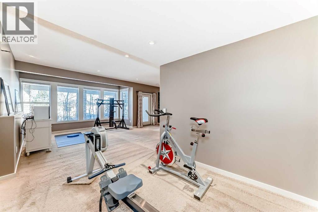 49 Crestridge View Sw, Calgary, AB - Indoor Photo Showing Gym Room