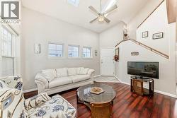 Living room and stairs -