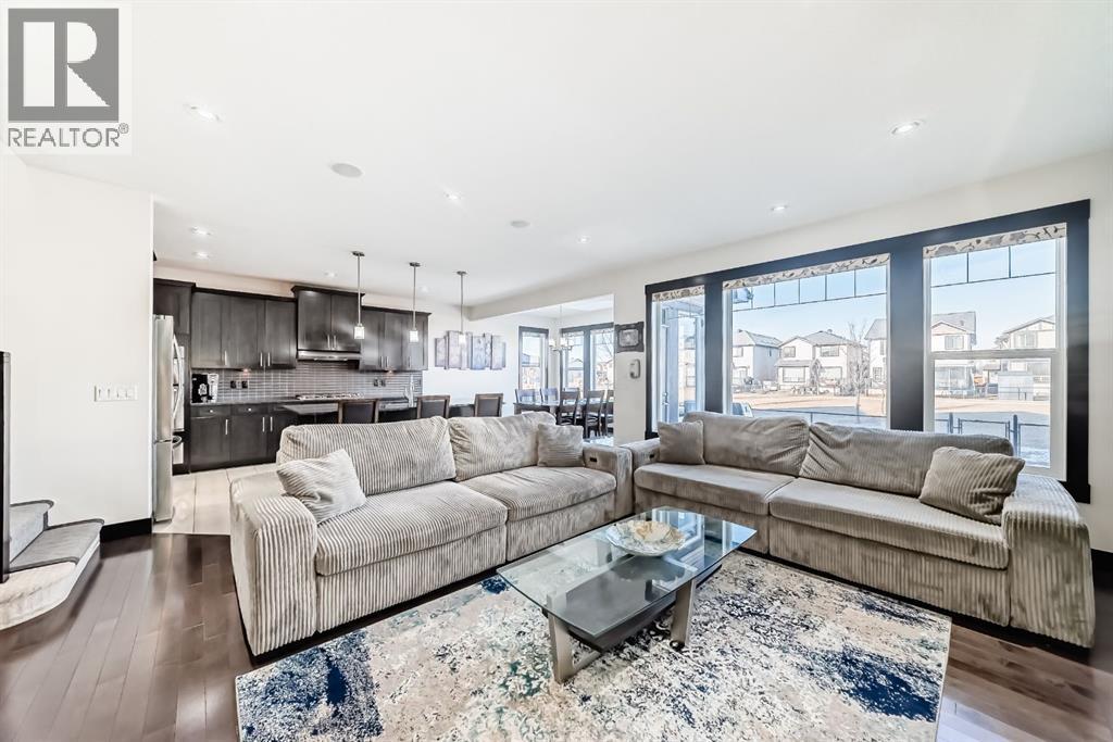 Soak in all the light! - 16 Skyview Shores Gardens Ne, Calgary, AB - Indoor Photo Showing Living Room