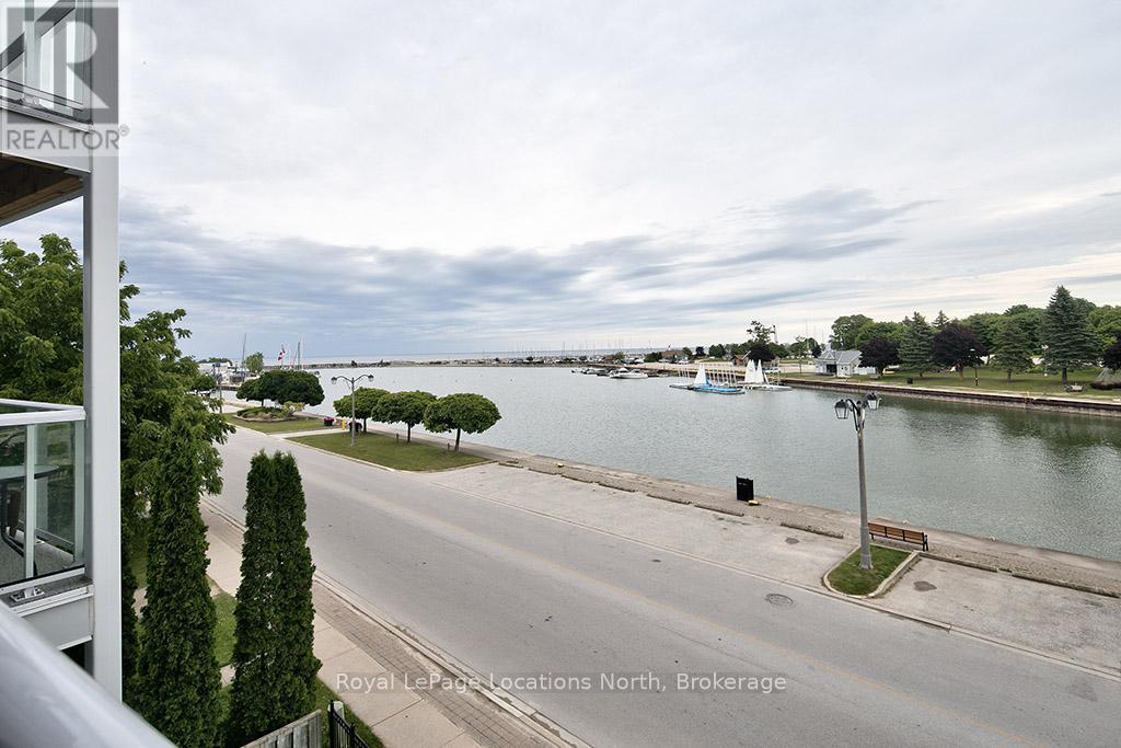 402 - 34 Bayfield Street, Meaford, ON - Outdoor With Body Of Water With Balcony With View