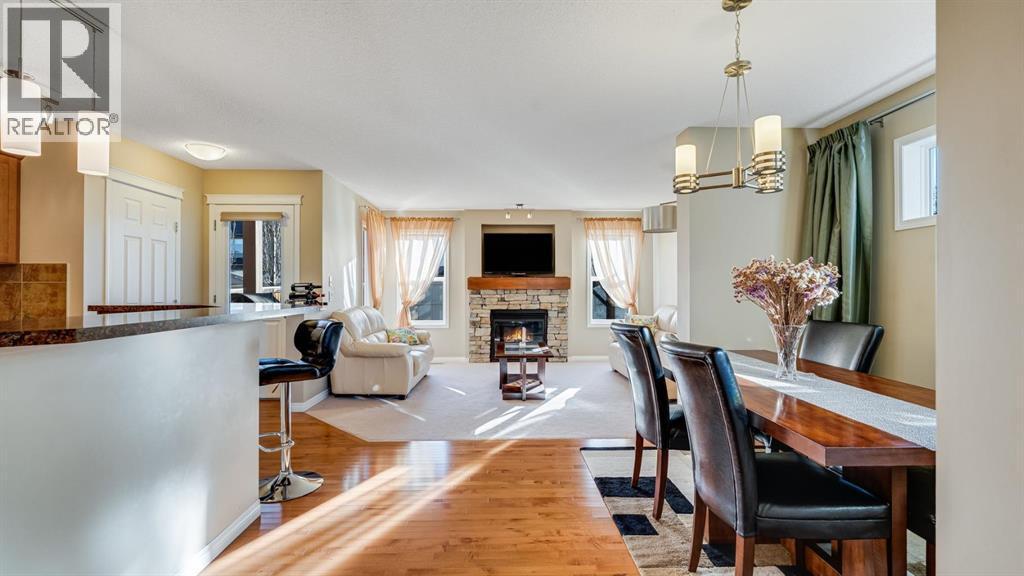157 Bridleridge View Sw, Calgary, AB - Indoor With Fireplace