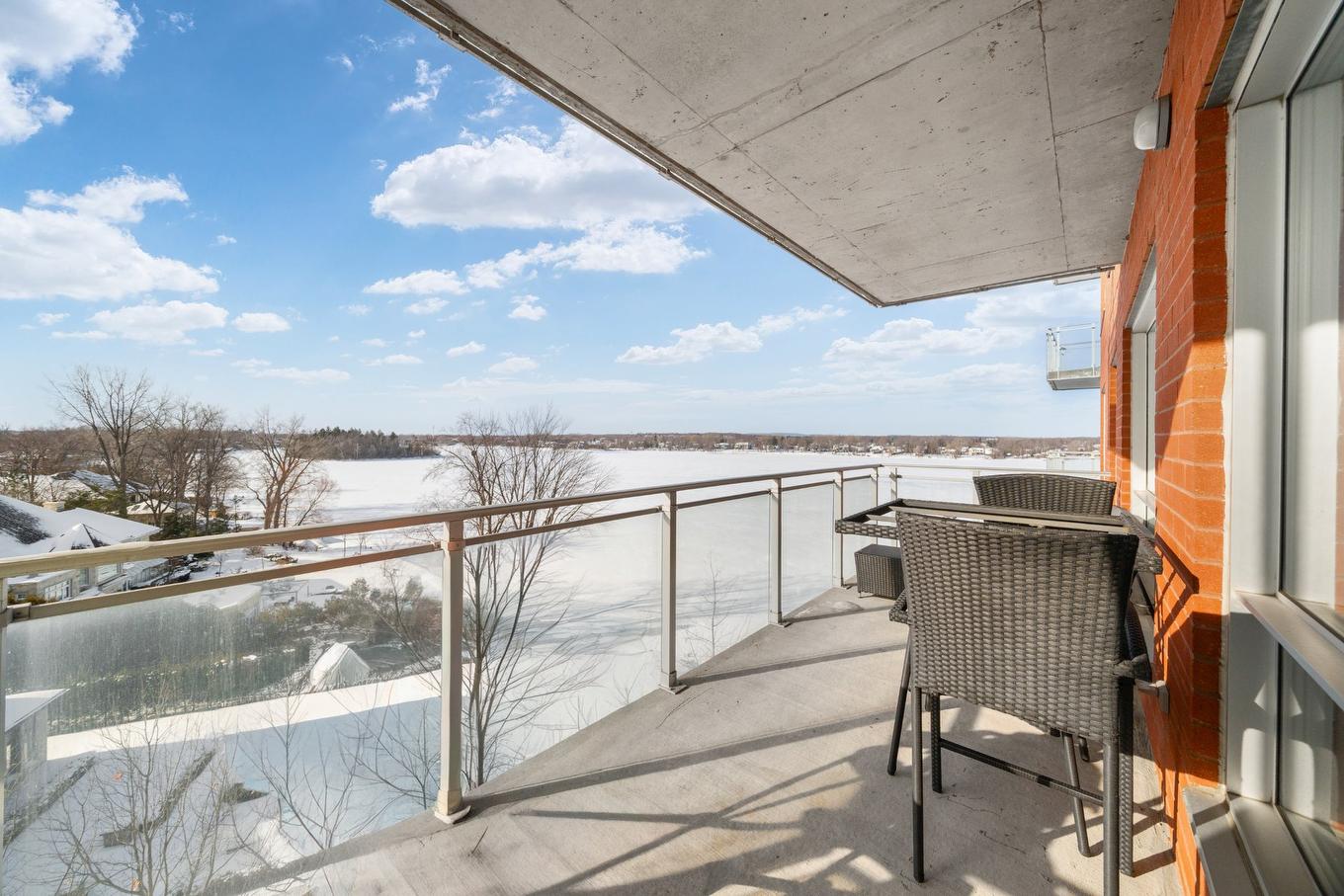 Balcony - 608-14399 Boul. Gouin O., Montréal (Pierrefonds-Roxboro), QC - Outdoor With Body Of Water With View With Exterior