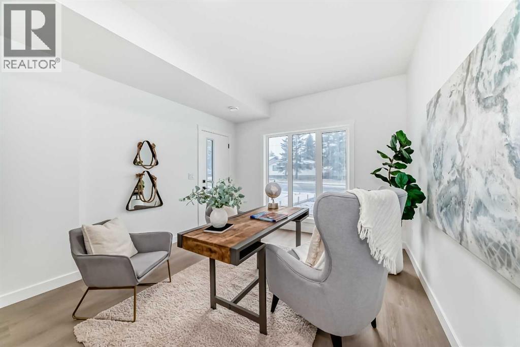 Main floor office/bedroom - 8530 Bowness Road Nw, Calgary, AB - Indoor Photo Showing Other Room