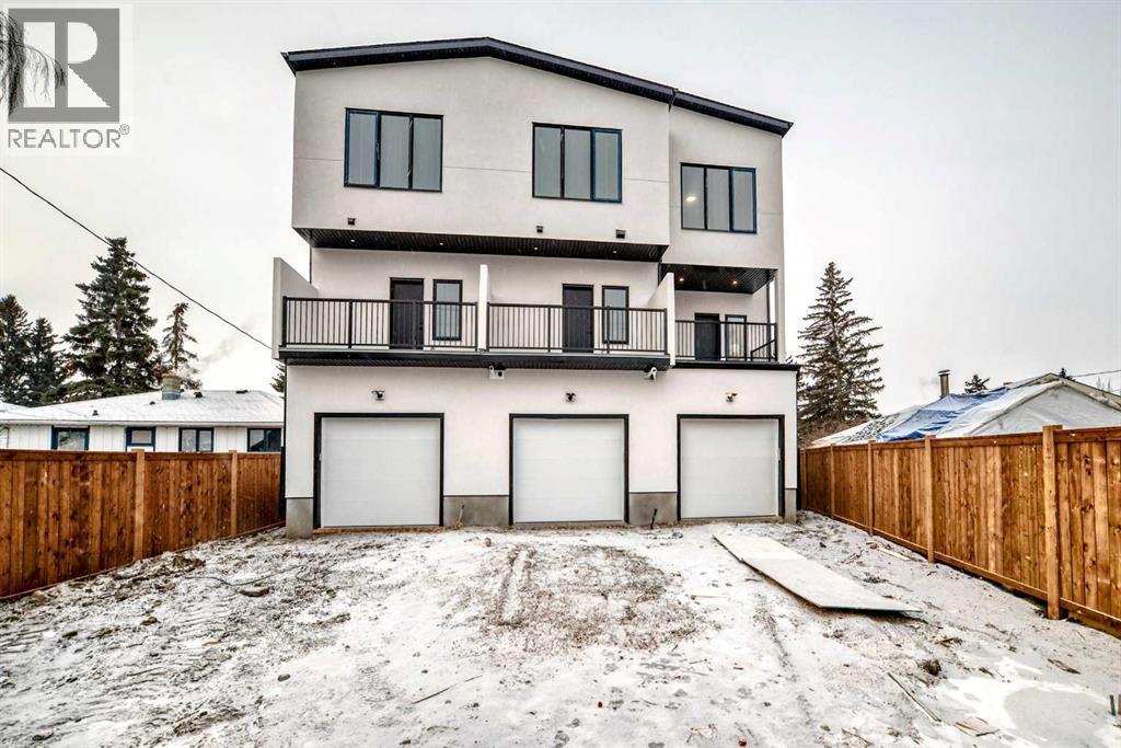 Right side, garage - 8530 Bowness Road Nw, Calgary, AB - Outdoor With Balcony