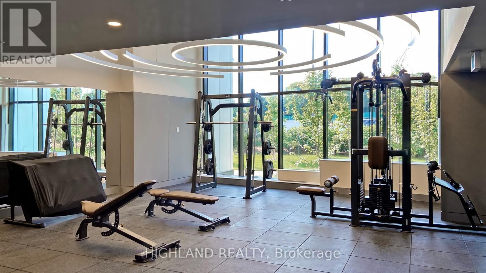 608 - 25 Mcmahon Drive, Toronto, ON - Indoor Photo Showing Gym Room