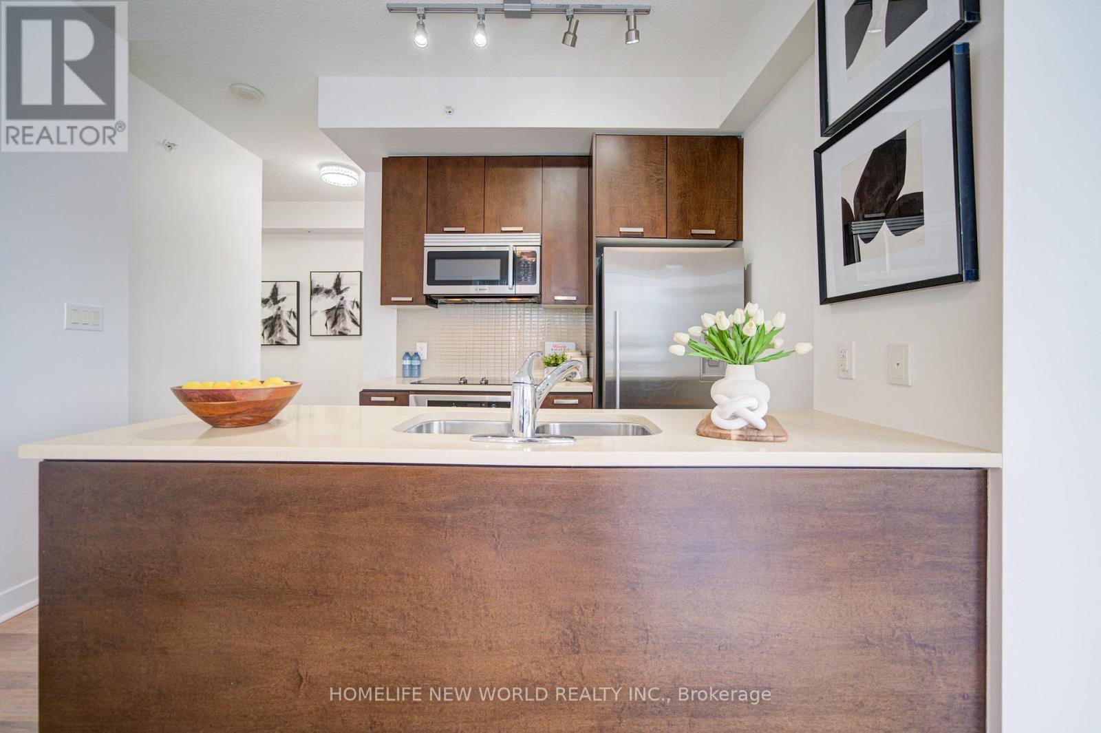 2004 - 295 Adelaide Street W, Toronto, ON - Indoor Photo Showing Kitchen With Double Sink
