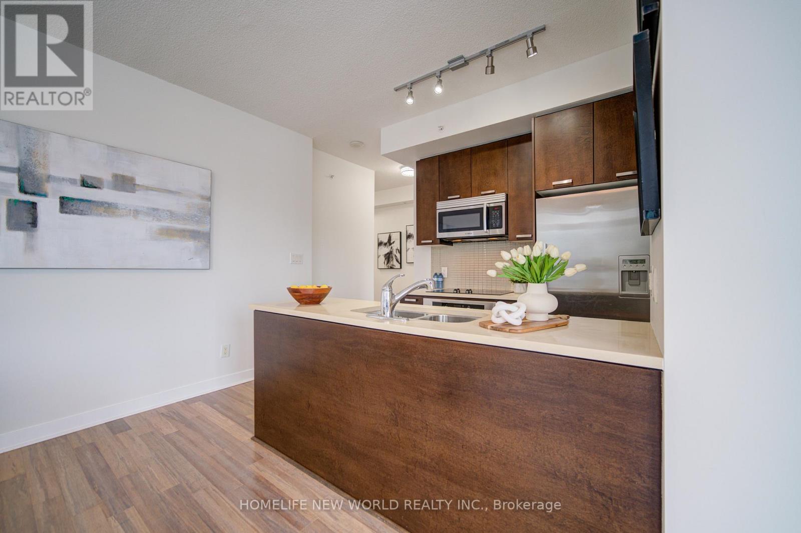 2004 - 295 Adelaide Street W, Toronto, ON - Indoor Photo Showing Kitchen With Double Sink