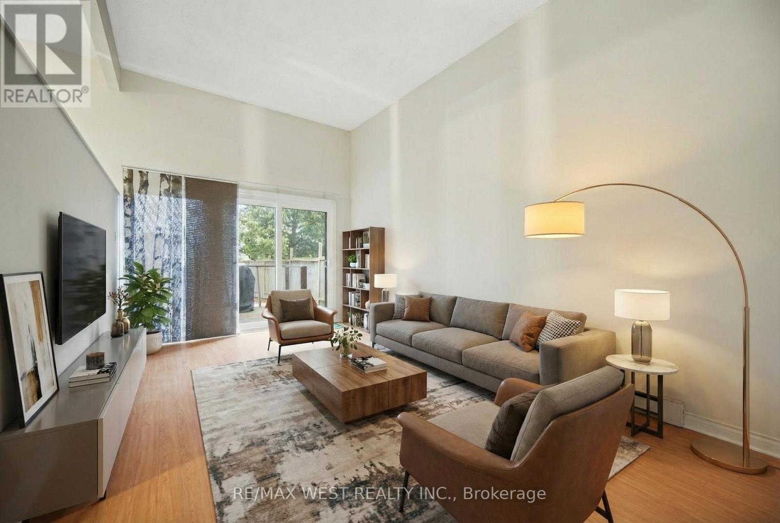 Virtually Staged Photograph - 6 Hillpark Trail, Brampton, ON - Indoor Photo Showing Living Room