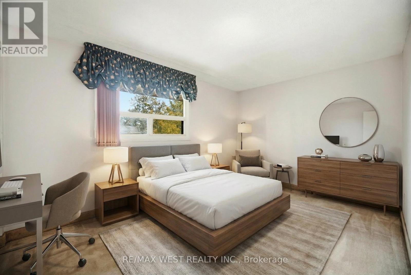 Virtually Staged Photograph - 6 Hillpark Trail, Brampton, ON - Indoor Photo Showing Bedroom