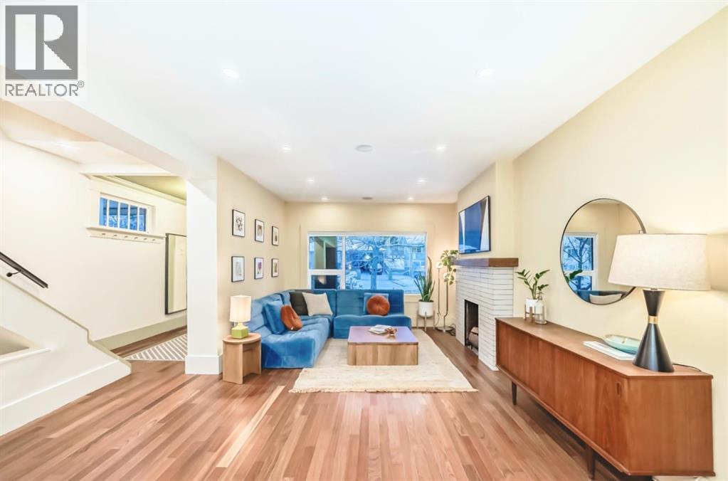 2120 18 Street Sw, Calgary, AB - Indoor With Fireplace