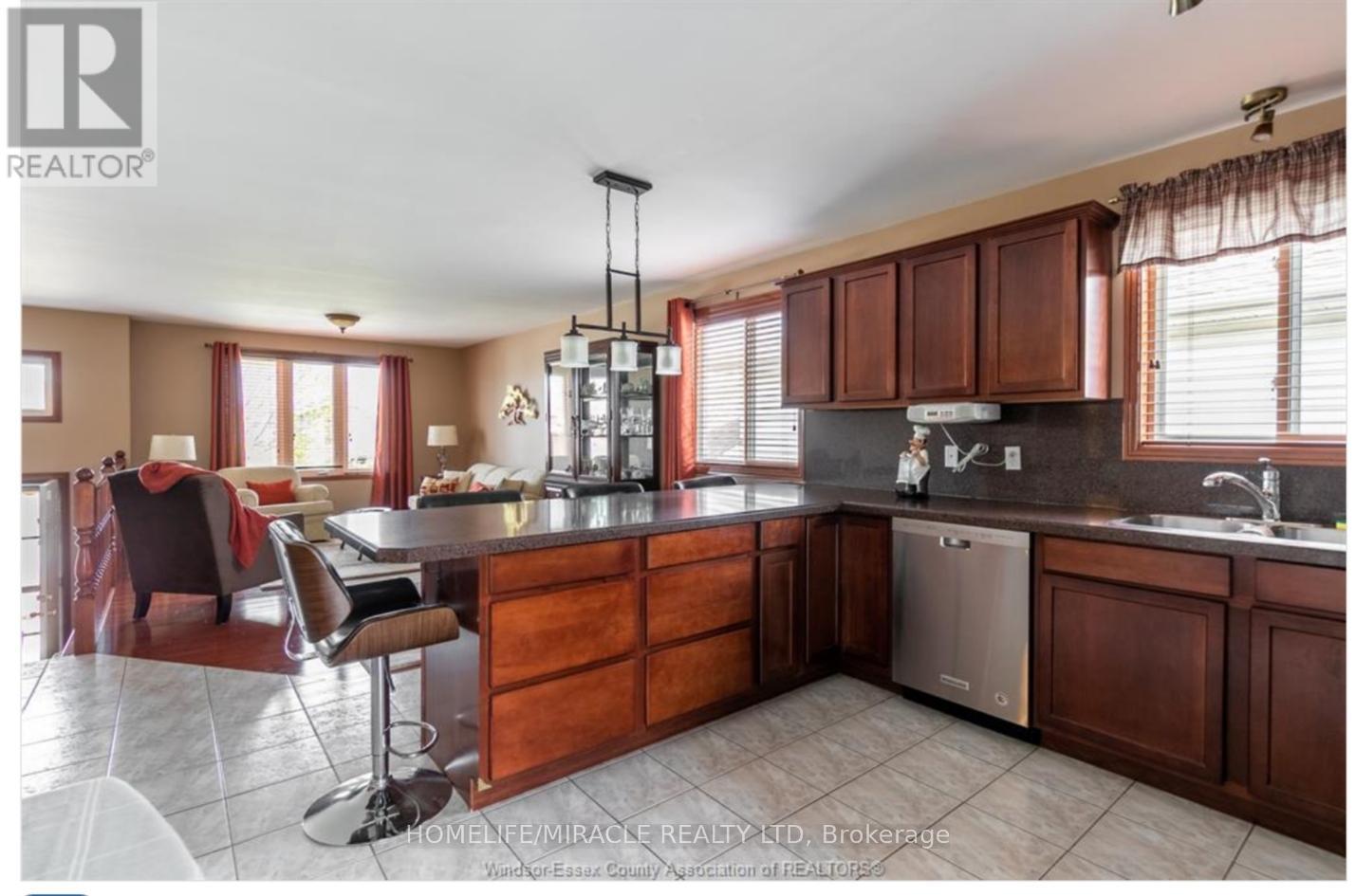 655 Alpenrose Court, Windsor, ON - Indoor Photo Showing Kitchen With Double Sink