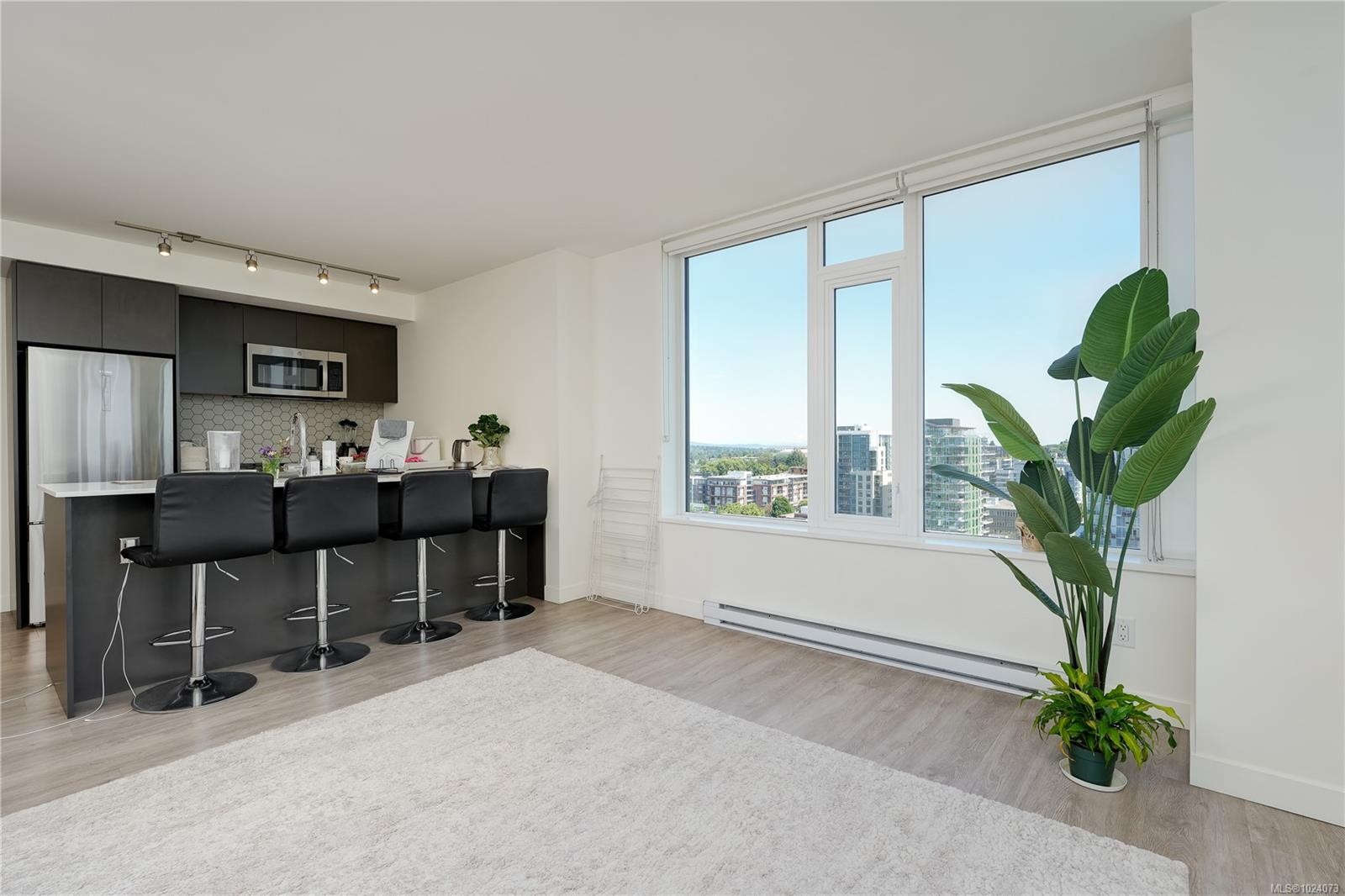1702-845 Johnson St, Victoria, BC - Indoor Photo Showing Kitchen